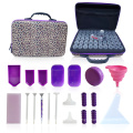 60 bouteilles Sac de rangement à outils de peinture en diamant violet